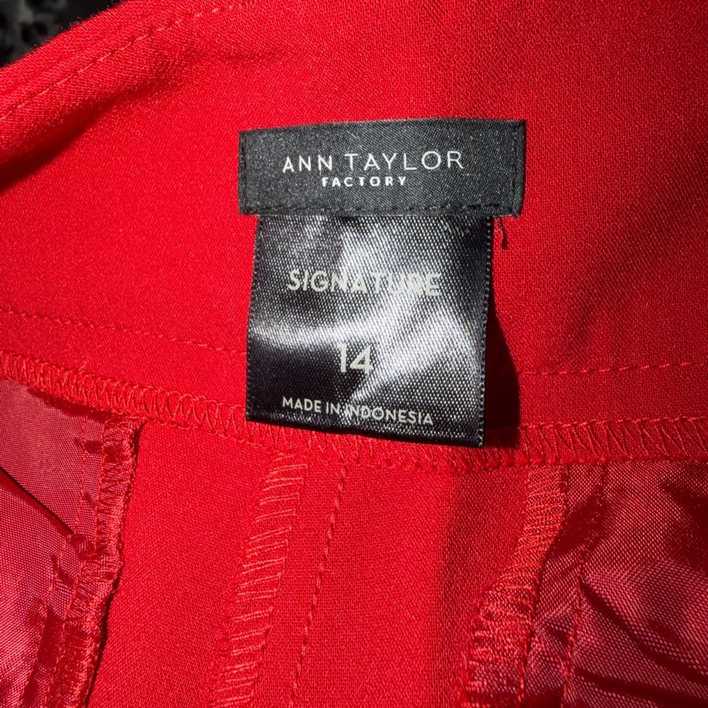 Ann Taylor Vibrant Red pants